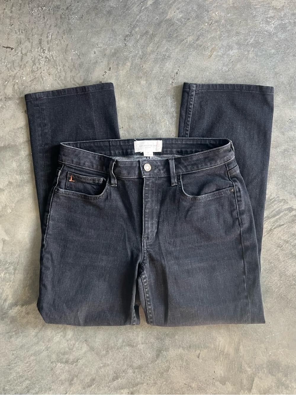 Lafayette 148 black stretch jeans woman’s waist 29 made in USA